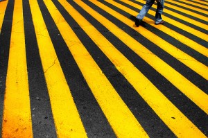 yellow stripes